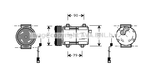 AVA QUALITY COOLING Kompressor,kliimaseade FDK160